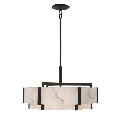 Savoy House 7-2333-6-50 Six Light Pendant, Black Cashmere