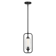 Savoy House 7-3022-1-89 One Light Mini-Pendant, Matte Black