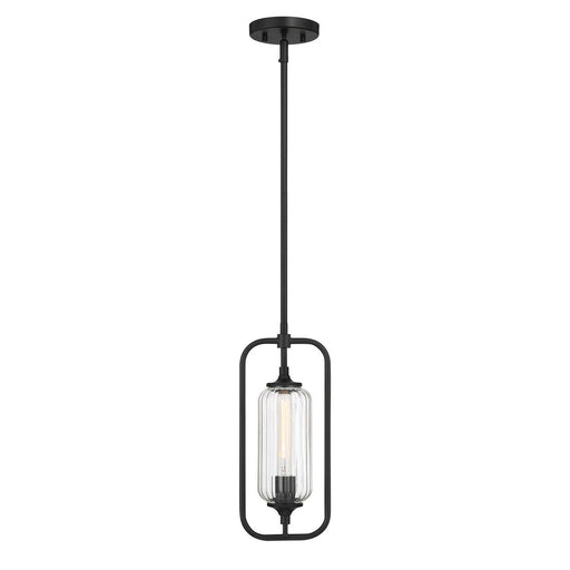 Savoy House 7-3022-1-89 One Light Mini-Pendant, Matte Black