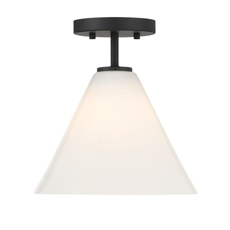 Savoy House 7-4011-1-89 One Light Mini-Pendant, Matte Black
