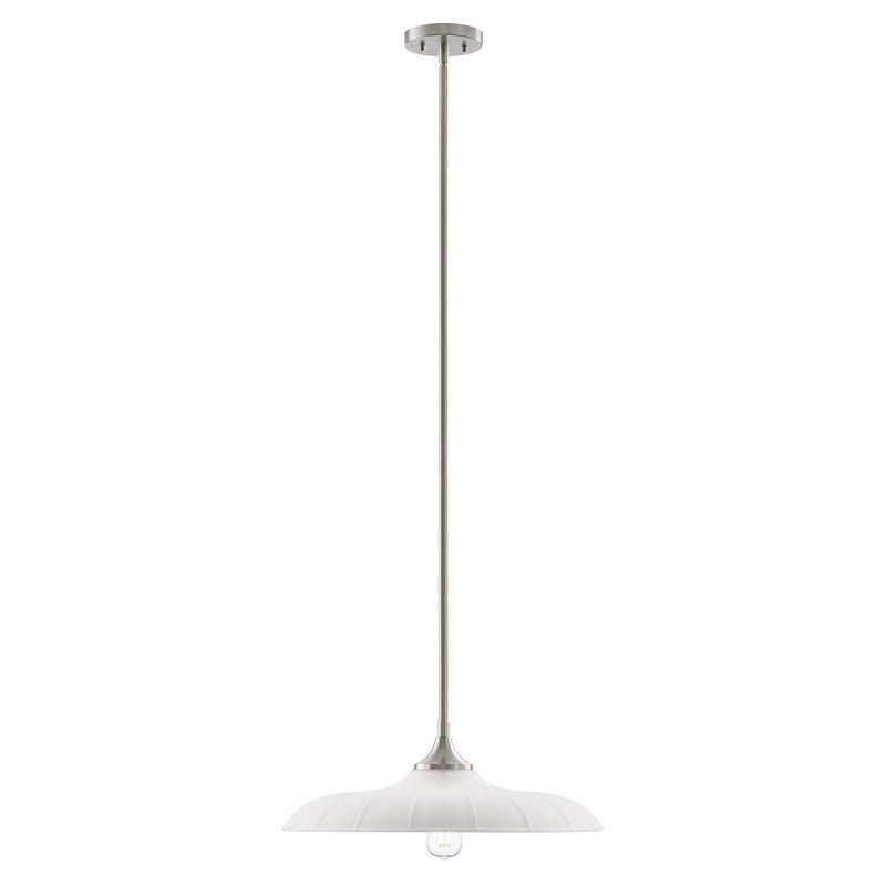 Savoy House 7-4286-1-SN One Light Pendant, Satin Nickel