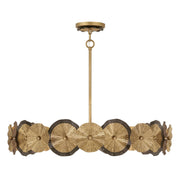 Savoy House 7-6384-5-61 Five Light Pendant, Distressed Gold/Bronze