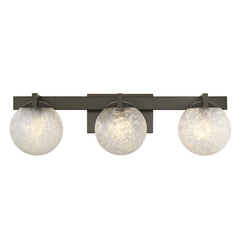Savoy House 8-1017-3-15 Three Light Bathroom Vanity, Mediterranean Bronze