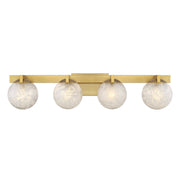 Savoy House 8-1017-4-322 Four Light Bathroom Vanity, Warm Brass
