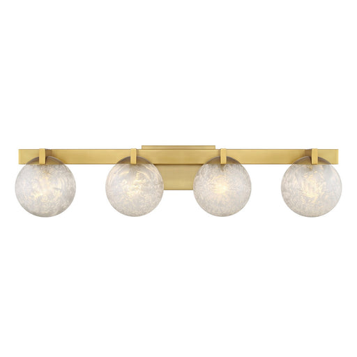 Savoy House 8-1017-4-322 Four Light Bathroom Vanity, Warm Brass