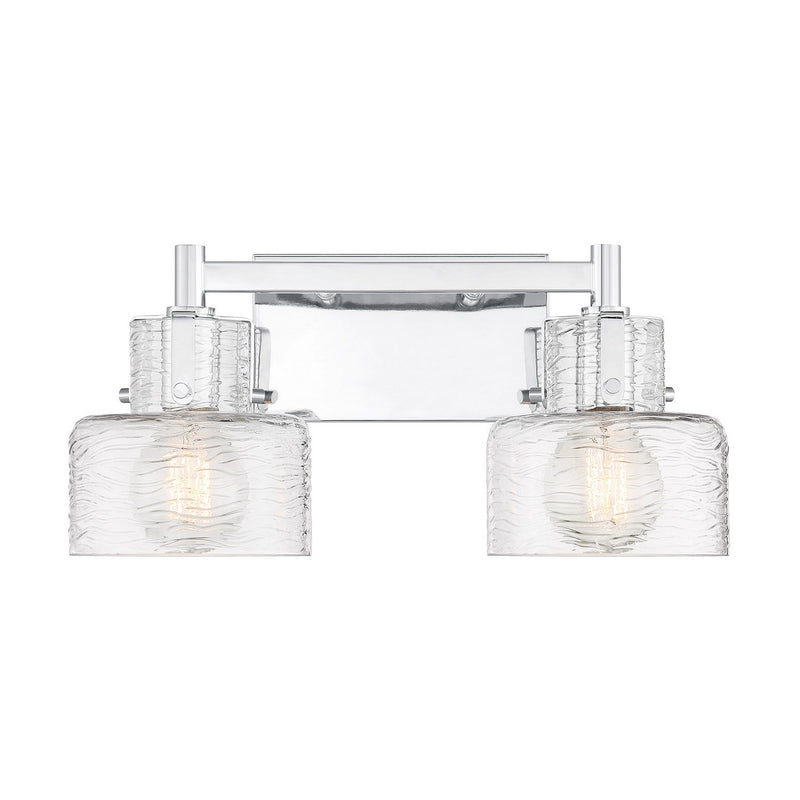 Savoy House 8-1030-2-11 Two Light Bathroom Vanity, Chrome