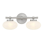 Savoy House 8-1050-2-SN Two Light Bathroom Vanity, Satin Nickel