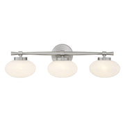 Savoy House 8-1050-3-SN Three Light Bathroom Vanity, Satin Nickel