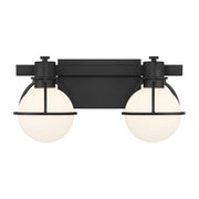 Savoy House 8-1060-2-BK Two Light Bathroom Vanity, Matte Black