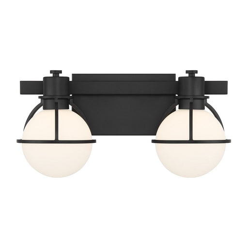 Savoy House 8-1060-2-BK Two Light Bathroom Vanity, Matte Black