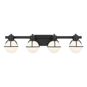 Savoy House 8-1060-4-BK Four Light Bathroom Vanity, Matte Black