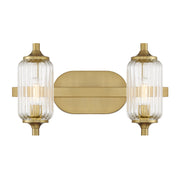 Savoy House 8-3024-2-322 Two Light Bathroom Vanity, Warm Brass