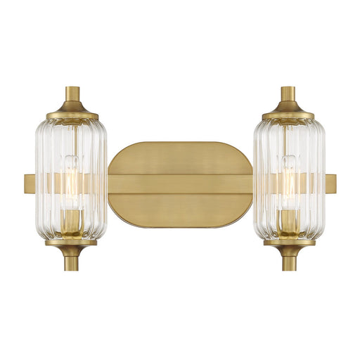 Savoy House 8-3024-2-322 Two Light Bathroom Vanity, Warm Brass