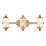Savoy House 8-3024-3-322 Three Light Bathroom Vanity, Warm Brass