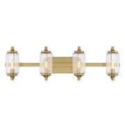 Savoy House 8-3024-4-322 Four Light Bathroom Vanity, Warm Brass