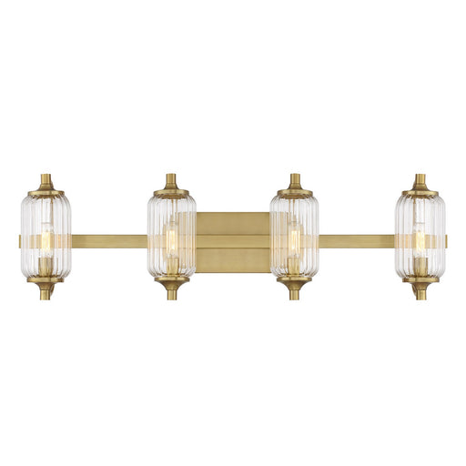 Savoy House 8-3024-4-322 Four Light Bathroom Vanity, Warm Brass