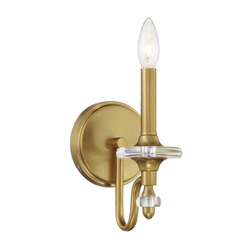 Savoy House 9-1360-1-322 One Light Wall Sconce, Warm Brass