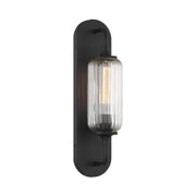 Savoy House 9-3024-1-BK One Light Wall Sconce, Matte Black