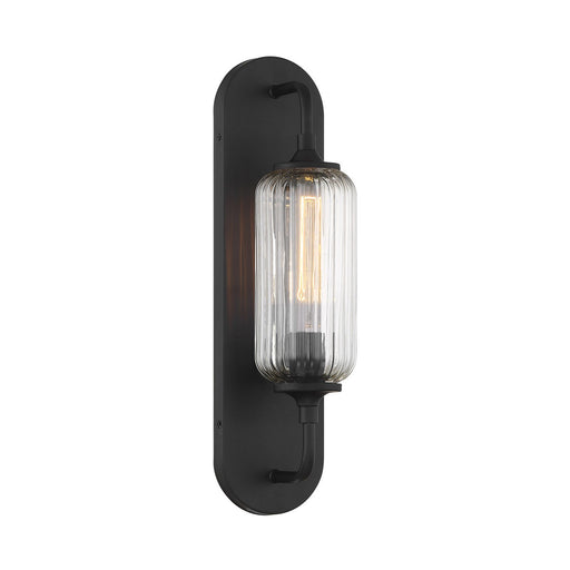 Savoy House 9-3024-1-BK One Light Wall Sconce, Matte Black