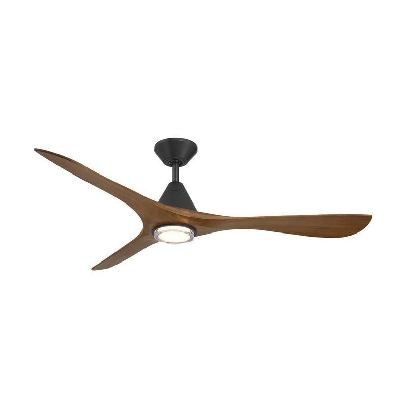 Modern Forms Fans FR-D2504-60L-MB/DK 60"Ceiling Fan, Matte Black/Distressed Koa