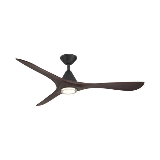 Modern Forms Fans FR-D2504-60L-MB/DW 60"Ceiling Fan, Matte Black/Dark Walnut