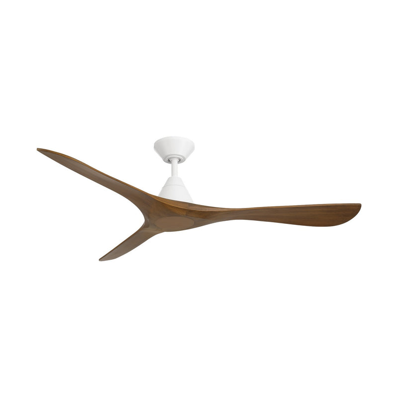Modern Forms Fans FR-D2504-60-MW/DK 60"Ceiling Fan, Matte White/Distressed Koa