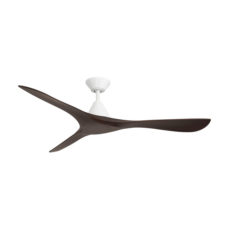 Modern Forms Fans FR-D2504-60-MW/DW 60"Ceiling Fan, Matte White/Dark Walnut