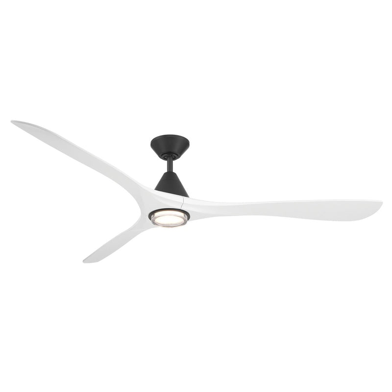 Modern Forms Fans FR-D2504-72L-MB/MW 72"Ceiling Fan, Matte Black/Matte White