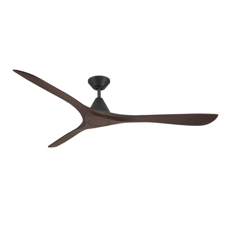 Modern Forms Fans FR-D2504-72-MB/DW 72"Ceiling Fan, Matte Black/Dark Walnut