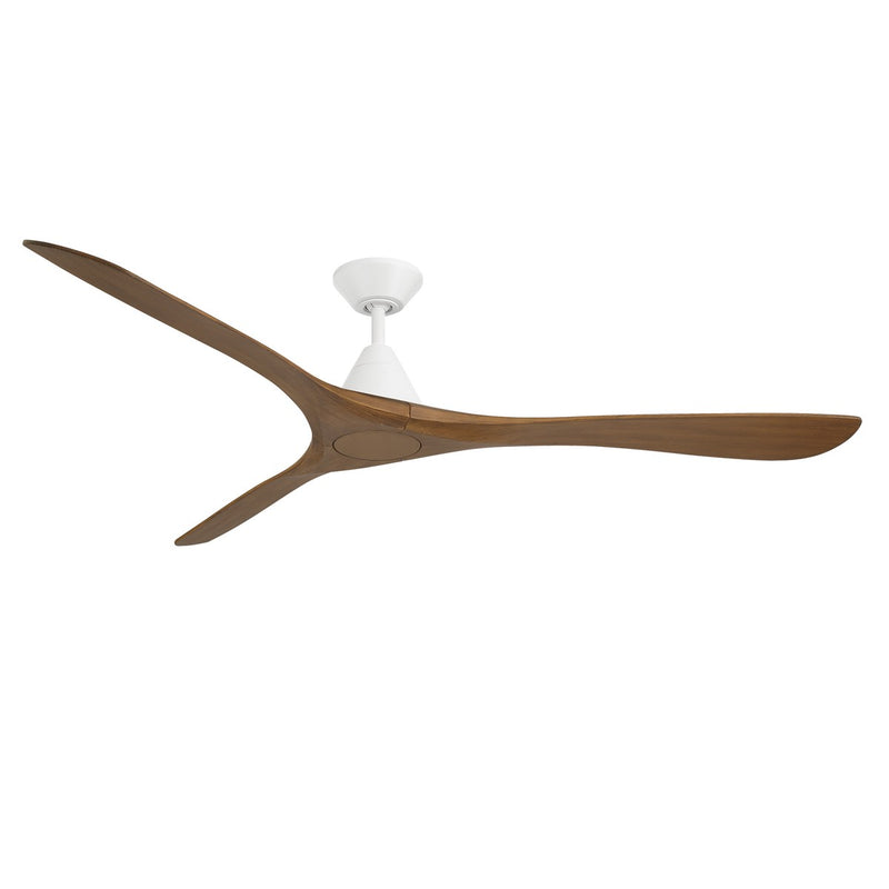 Modern Forms Fans FR-D2504-72-MW/DK 72"Ceiling Fan, Matte White/Distressed Koa