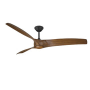 Modern Forms Fans FR-W2006-72L-MB/DK 72"Ceiling Fan, Matte Black/Distressed Koa