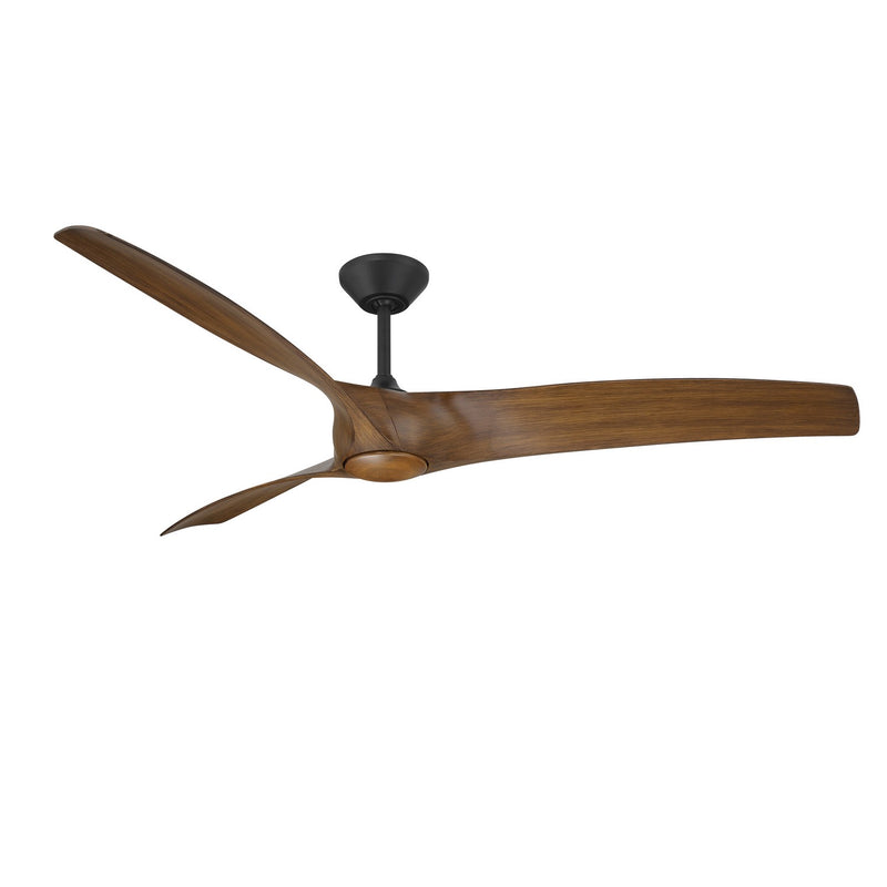 Modern Forms Fans FR-W2006-72L-MB/DK 72"Ceiling Fan, Matte Black/Distressed Koa