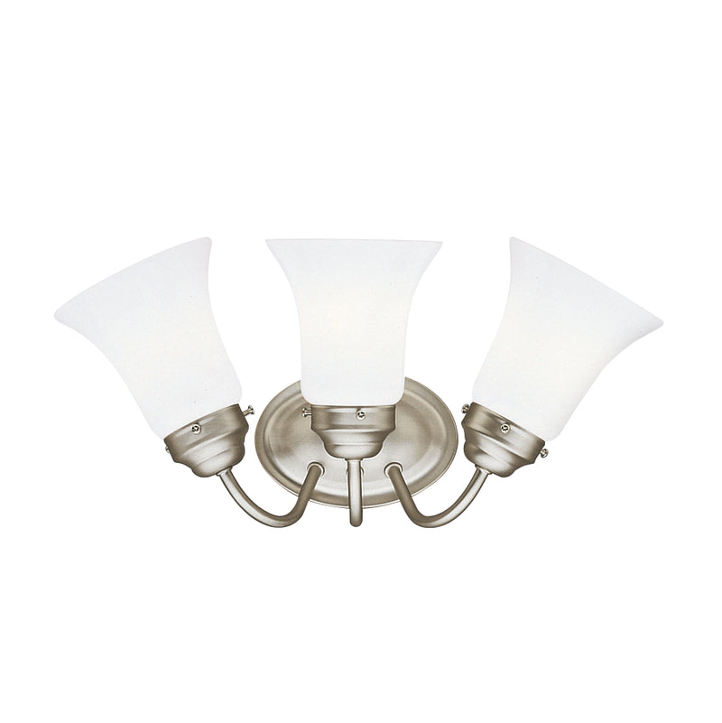 Kichler 6123NI Three Light Bath, Brushed Nickel (2)