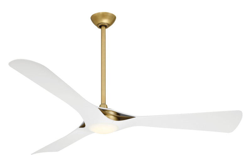 Minka-Aire F668L-LBR/WHF 60"Ceiling Fan, Legacy Brass