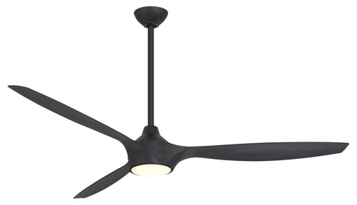 Minka-Aire F762L-CL/SSB 65"Ceiling Fan, Coal Black