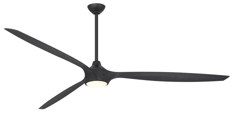 Minka-Aire F763L-CL/SSB 84"Ceiling Fan, Coal Black