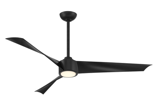 Minka-Aire F774L-CL 56"Ceiling Fan, Coal Black