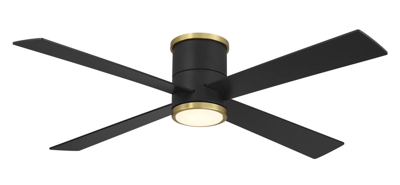 Minka-Aire F797L-CL/SBR 54"Ceiling Fan, Coal Black