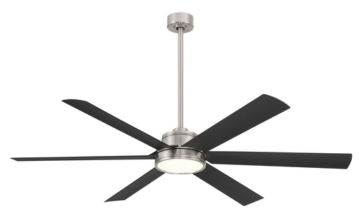 Minka-Aire F897L-BNW/CL 65"Ceiling Fan, Brushed Nickel Wet With Coal Blades