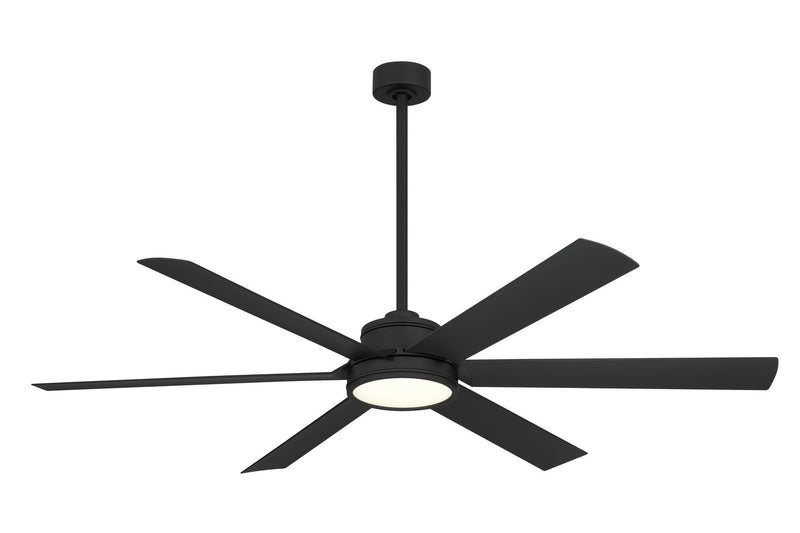 Minka-Aire F897L-CL 65"Ceiling Fan, Coal Black