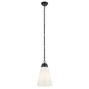 Kichler 52661BK One Light Pendant, Black