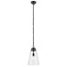 Kichler 52661BKCLR One Light Pendant, Black