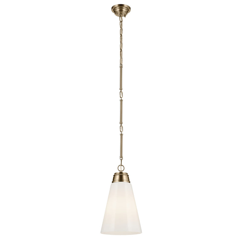Kichler 52661CPZ One Light Pendant, Champagne Bronze