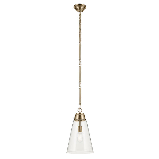 Kichler 52661CPZCLR One Light Pendant, Champagne Bronze
