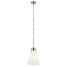 Kichler 52661PN One Light Pendant, Polished Nickel