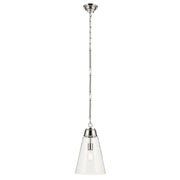 Kichler 52661PNCLR One Light Pendant, Polished Nickel