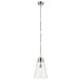 Kichler 52661PNCLR One Light Pendant, Polished Nickel