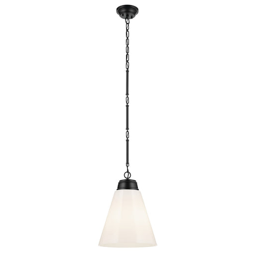 Kichler 52662BK One Light Pendant, Black