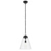 Kichler 52662BKCLR One Light Pendant, Black