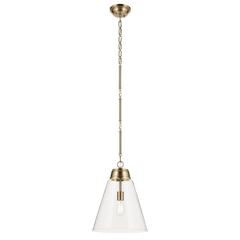 Kichler 52662CPZCLR One Light Pendant, Champagne Bronze